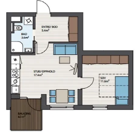 Apartament Lys Pa Kaldnes *